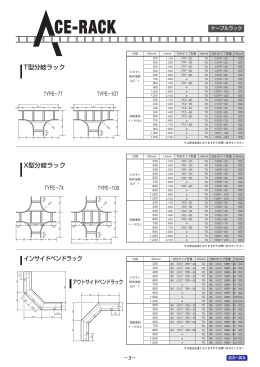 T型分岐ラック