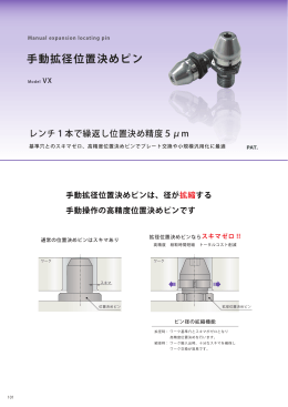 手動拡径位置決めピン