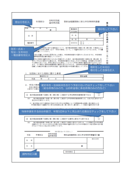 提出日を記入 捺印をして下さい 住所・氏名・ 性別・生年月日