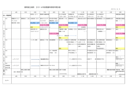 鶴岡協立病院 2014年度看護科教育年間計画