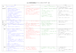 クリニカルラダー新人～レベルⅢ（1）