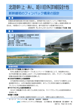 本橋梁は新潟県糸魚川市の姫川を渡河し、新幹線で初となるフィンバック