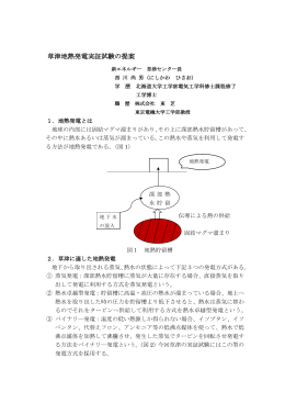 草津地熱発電実証試験（PDF）