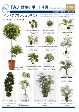 Vol.59 2011年3月15日発行 FAJ鉢物レポート4月