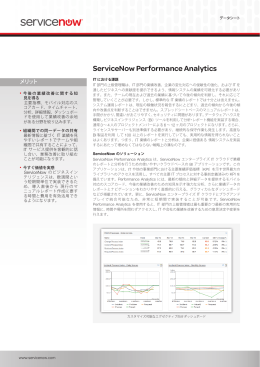 ServiceNow Performance Analytics