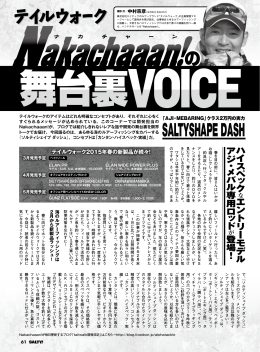 SALTY! 2015年4月号 「SALTYSHAPE DASH AJI