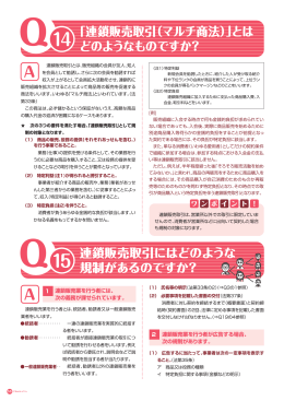 連鎖販売取引（マルチ商法）