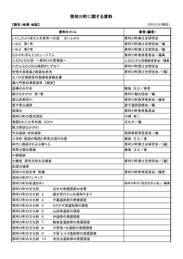 那珂川町に関する資料