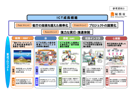 省庁の垣根を越えた横串化 プロジェクトの国策化 強力な実行・推進体制