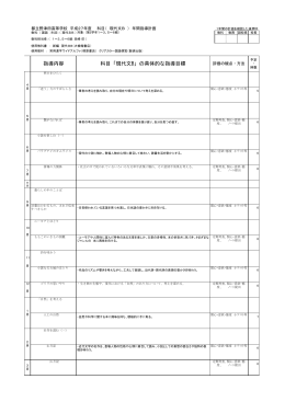 国語 - 東京都立野津田高等学校