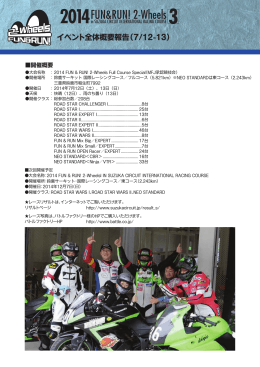 （土）・13日（日） FUN & RUN！
