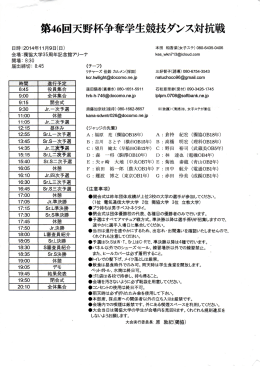 2014/11/09 天野杯女子ステ表