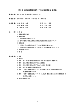 1 第 3 回 三保地区景観計画ガイドライン策定懇話会 議事録