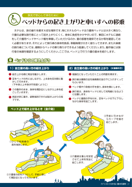 ベッドからの起き上がりと車いすへの移乗（PDF、556KB）