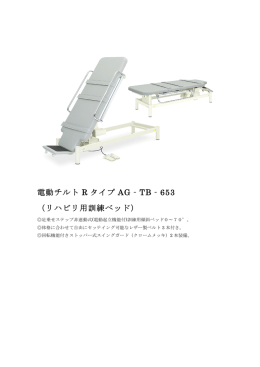 電動チルト R タイプ AG‐TB‐653 （リハビリ用訓練ベッド）