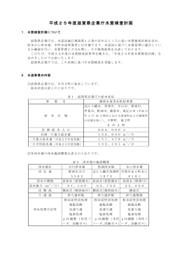 平成25年度水質検査計画（PDF：197KB）