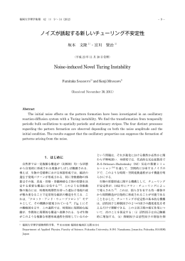 ノイズが誘起する新しいチューリング不安定性