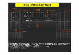 1回戦 第5回 JABA関東選手権大会