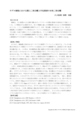モデル細胞における膜上二相分離と内包溶液の水性二相分離