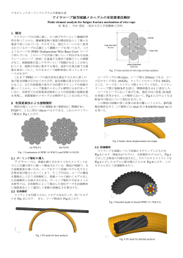 ワイヤロープ疲労破壊メカニズムの有限要素法解析