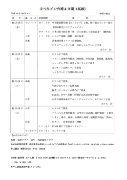 まつりイン台湾4日間(高雄)