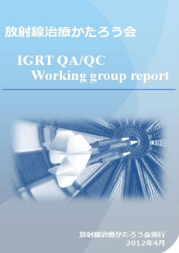 IGRT-Working report ver.1はこちら
