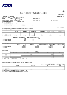 平成28年3月期 第1四半期決算短信〔IFRS〕（連結）