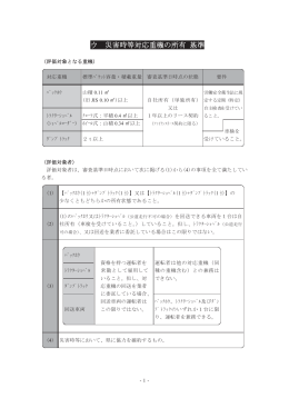 ウ 災害時等対応重機の所有 基準