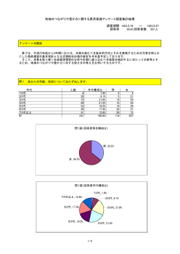 地域のつながりや豊かさに関する県民意識アンケート調査（PDF）