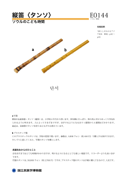縦笛〈タンソ〉 E0144