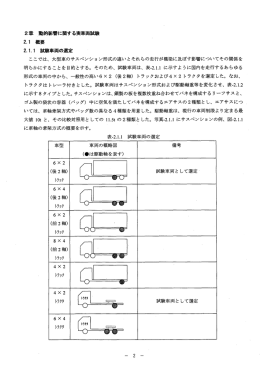 2章 ~的影響に関する実車両試