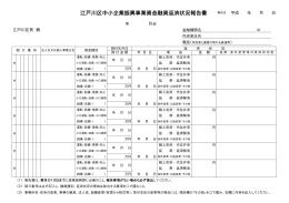 江戸川区中小企業振興事業資金融資返済状況報告書
