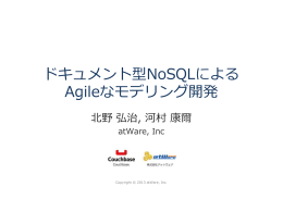 ドキュメント型NoSQLによる Agileなモデリング開発