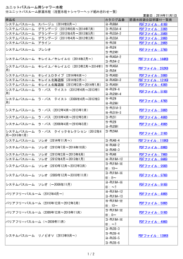 ユニットバスルーム用シャワー水栓
