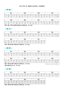 平成27年度第二種電気主任技術者一次試験