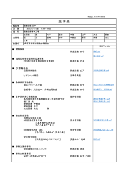 議 事 録