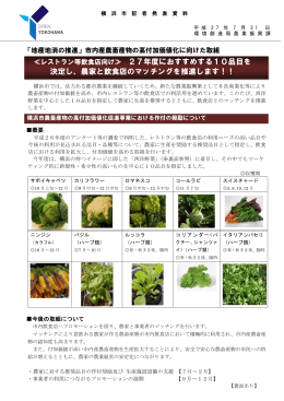 「地産地消の推進」市内産農畜産物の高付加価値化に向けた取組