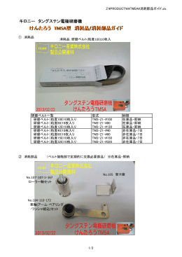 けんたろうTM5A消耗部品ガイド