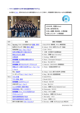 2009年、英国Oxford 日本人参加者5名 日本人講師：尾本彰、小西俊雄