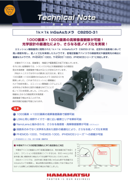 テクニカルノート 1k×1k InGaAsカメラ C8250-31