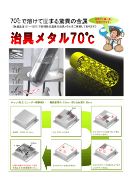 70°で溶けて固まる驚異の金属 - 株式会社オイクリッド・ジャパン
