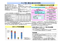 ケニア国 概況と協力の方向性（PDF/385KB）