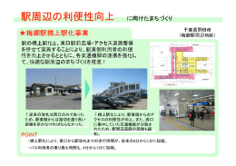 梅郷駅橋上駅化事業（千葉県野田市）[PDF：846KB]