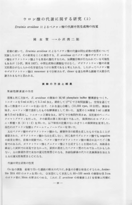 ウロン酸の代謝に関する研究