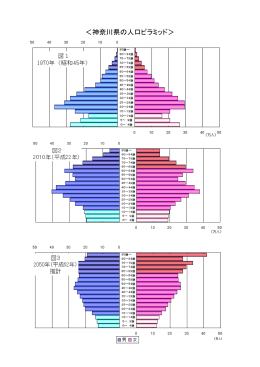 ＜神奈川県の人口ピラミッド＞
