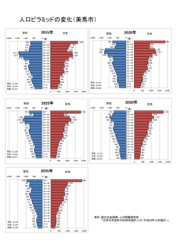美馬保健所管内人口ピラミッド.