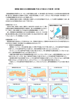琵琶湖・瀬田川の水質概況速報（平成 26 年度(2014 年度)第 1