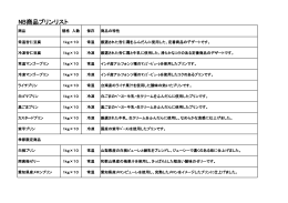 NB商品プリンリスト