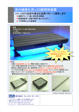紫外線硬化用LED面照射装置