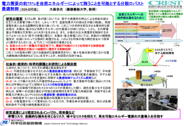 研究課題説明用資料 - 研究領域「分散協調型エネルギー管理システム